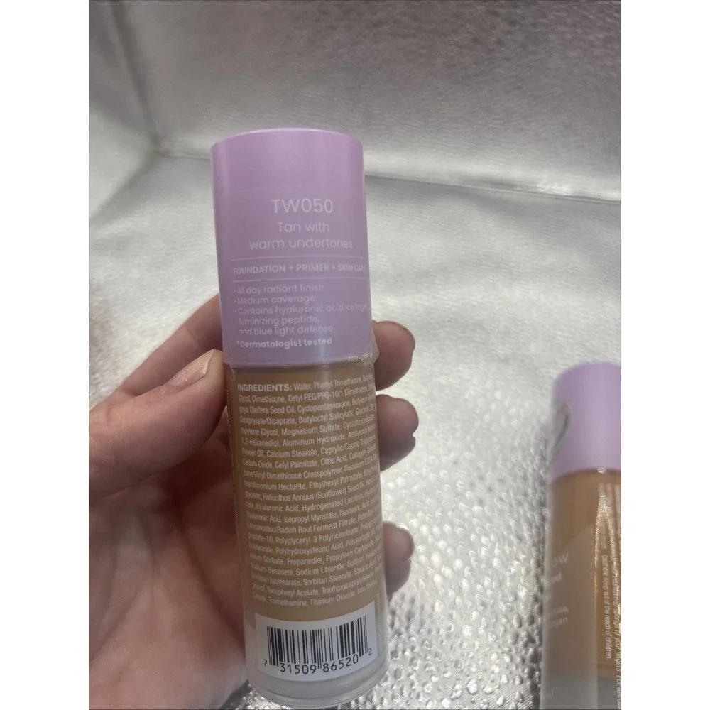 JOAH Crystal Glow Peptide-Infused Foundation, 2-in-1 Multitasking Korean Makeup
